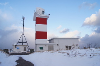 真冬の宗谷岬灯台