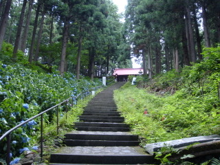 天台寺の階段