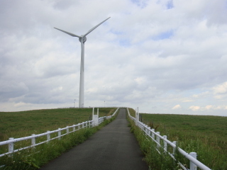 稲庭高原風力発電所の風車