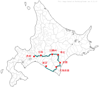 GPSログによる北海道ツーリング走行ルート