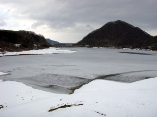 真冬の南川ダム
