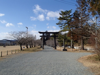相馬中村神社の鳥居前に到着です。