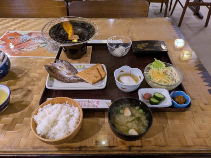 馬路温泉の朝食 馬路温泉の朝食