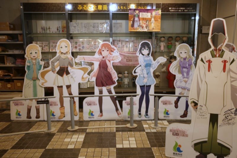 結城友奈は勇者であるキャラクターの等身大パネル